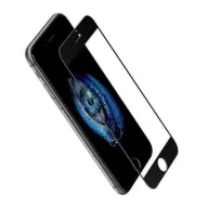 מציאון ועודפים - מגן מסך קדמי מלא מזכוכית עם קצוות מעוגלים ל- Apple iPhone 7 / iPhone 8 צבע שחור