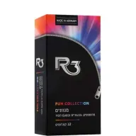 מציאון ועודפים - מארז קונדומים R3 Fun Collection - סך הכל 12 יחידות
