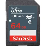 מציאון ועודפים - כרטיס זיכרון SanDisk Ultra 600x SDXC - דגם SDSDUNR-064G-GN3INN - נפח 64GB