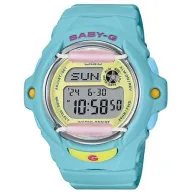 שעון יד דיגיטלי עם רצועת שרף Casio Baby-G BG-169PB-2DR - צבע תכלת / צהוב