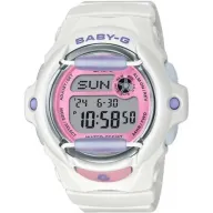 שעון יד דיגיטלי עם רצועת שרף Casio Baby-G BG-169PB-7DR - צבע לבן / ורוד
