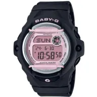 שעון יד דיגיטלי עם רצועת שרף Casio Baby-G BG-169U-1CDR - צבע שחור / ורוד
