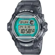 שעון יד דיגיטלי עם רצועת שרף Casio Baby-G BG-169U-8BDR - צבע שקוף אפור / ירוק