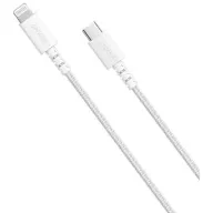 כבל +PowerLine Select מחיבור USB Type-C לחיבור Lightning מבית Anker - אורך 0.9 מטר - צבע לבן