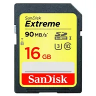 כרטיס זכרון SanDisk Extreme 600x Secure-Digital SDHC UHS-I SDSDXNE-016G - נפח 16GB