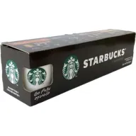 מארז קפסולות: אספרסו בלונד/האוס בלנד/אספרסו/קרמל + ספל מתנה מבית Starbucks - סה''כ 40 קפסולות + ספל 260 מ''ל