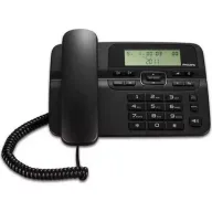 מציאון ועודפים - טלפון שולחני Philips Corded Dect Phone M20B/00 - צבע שחור