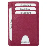 ארנק כרטיסים מינימליסטי תומך RFID דגם Holy מבית Camel Mountain - צבע אדום