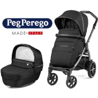 עגלת תינוק משולבת Peg Perego Book Lounge - צבע Black Shine