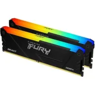 זכרון למחשב Kingston FURY BEAST RGB 2x32GB DDR4 3200MHz CL16