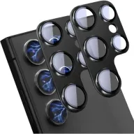 מגן מצלמה מזכוכית ל-Samsung Galaxy S24 Ultra - צבע שחור