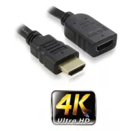 כבל HDMI זכר לחיבור HDMI נקבה באורך 0.5 מטר Gold Touch