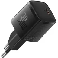 מטען קיר טעינה מהירה 30W דגם Cube Pro בחיבור USB-C מבית Baseus - צבע שחור