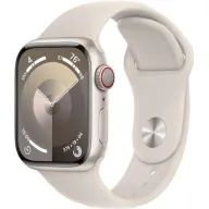 מציאון ועודפים - שעון חכם Apple Watch 41mm Series-9 GPS+Cellular צבע שעון Starlight Aluminum Case צבע רצועה Starlight Sport Band גודל רצועה M/L