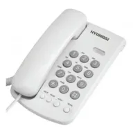 טלפון DECT חוטי Hyundai HDT-2400W - צבע לבן