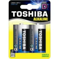 2 סוללות D לא נטענות Toshiba Alkaline 