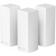 3 יחידות מגדיל טווח Linksys Velop Wireless Whole Home WiFi AC6600 Tri-band Mesh - צבע לבן