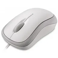 עכבר ארגונומי Microsoft Basic Optical USB Mouse White For Business - דגם 4YH-00008 (אריזה חומה Brown Box) - צבע לבן