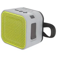 רמקול אלחוטי נייד Skullcandy Barricade Mini Bluetooth - צבע אפור/צהוב