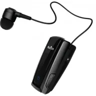 דיבורית Bluetooth עם רטט וכבל נגלל Eco Stream A2DP - צבע שחור