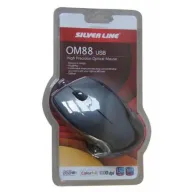 עכבר אופטי Silver Line USB High Precision OM-88BL-USB צבע שחור