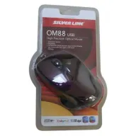 עכבר אופטי Silver Line USB High Precision OM-88BPU-USB צבע סגול