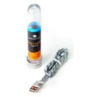כבל סנכרון וטעינה ניילון Miracase למכשירים בעלי חיבור USB מסוג C באורך 1 מטר - צבע אפור/שחור