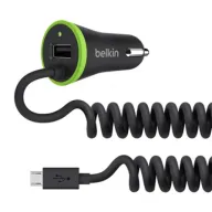 מטען USB אוניברסלי לרכב עם כבל מיקרו Belkin 3.4A Boost UP USB