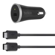 מטען USB לרכב עם כבל בחיבור Belkin 3.0A USB Type-C