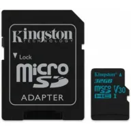 כרטיס זכרון Kingston Canvas Go Micro SDHC U3 UHS-I SDCG2/32GB - נפח 32GB