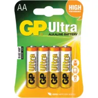 4 סוללות AA לא נטענות דגם Ultra Alkaline של חברת GP