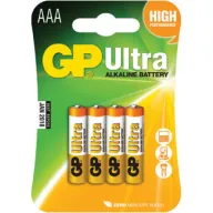 4 סוללות AAA לא נטענות דגם Ultra Alkaline של חברת GP