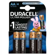4 סוללות AA לא נטענות Duracell Ultra Power