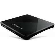 מציאון ועודפים - צורב חיצוני Transcend Super Slim Portable DVD±RW x8 USB 2.0 TS8XDVDS-K - צבע שחור