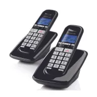 טלפון אלחוטי עם דיבורית ושלוחה נוספת Motorola S3002 צבע שחור