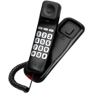 טלפון חוטי עם צג LCD אחורי ושיחה מזוהה + מקשים בעברית Alcom AL-2511