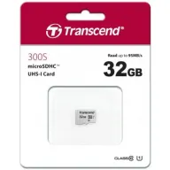 כרטיס זכרון Transcend 300S Micro SDHC UHS-I U1 TS32GUSD300S - נפח 32GB - ללא מתאם SD