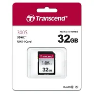כרטיס זכרון Transcend 300S Secure-Digital SDHC UHS-I U1 TS32GSDC300S - נפח 32GB