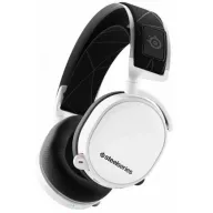 אוזניות גיימרים אלחוטיות SteelSeries Arctis 7 DTS 7.1 Surround LAG-FREE צבע לבן