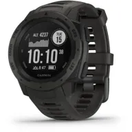 שעון חכם Garmin Instinct Outdoor GPS - צבע Graphite Black - כולל תמיכה מלאה בעברית - שנתיים אחריות יבואן רשמי על ידי רונלייט