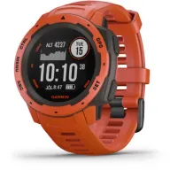 שעון חכם Garmin Instinct Outdoor GPS צבע Flame Red - כולל תמיכה מלאה בעברית - שנתיים אחריות יבואן רשמי על ידי רונלייט