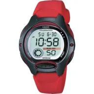 שעון יד דיגיטלי עם רצועת סיליקון אדומה Casio LW-200-4AVDF 