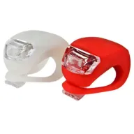 זוג תאורת LED לאופניים Omega - לבן ואדום