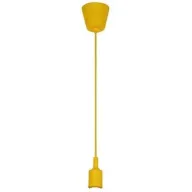 כבל מנורת תלייה צהוב + בית נורה (Semicom SM-LH27/YE (E27