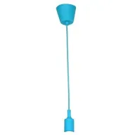 כבל מנורת תלייה כחול + בית נורה (Semicom SM-LH27/BL (E27