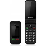 טלפון סלולרי למבוגרים Sansui Star Phone צבע שחור - שנה אחריות יבואן רשמי ע''י המילטון