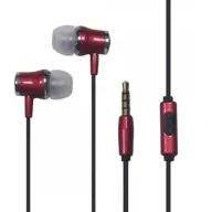 אוזניות סטריאו תוך-אוזן עם מיקרופון Silver Line FDH-105 - צבע אדום