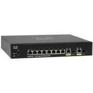 מתג מנוהל Cisco 10-Port Gigabit PoE (124W) SG350-10MP-K9-EU
