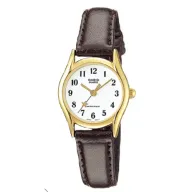 שעון יד אנלוגי לנשים עם רצועת עור חומה Casio LTP-1094Q-7B4RDF 