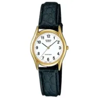 שעון יד אנלוגי לנשים עם רצועת עור שחורה Casio LTP-1094Q-7B1RDF 